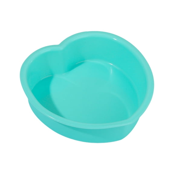 AYktou Heart-Shaped Cake Pans Silicone Cake Molds, 4.5×4.3 Inch Non-Stick Molds Oven-Able Microwaveable Valentine's Day Anniversary Birthday Silicone Cupcake Molds for Baking Tart Handmade Soap