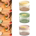 thumbnail image 1 of AYktou High Borosilicate Glass Food Storage Containers with Seal Lid, Household Round Fruit Bento Box Microwave Safe High & Cold Temperatures Lunch Box for Salad Soup Snacks Fruit, Beige, 1 of 7