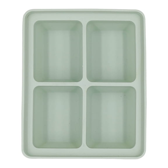 AYktou Ice Tray Ice Maker,Flexible Silicone Ice Trays,Large Size Stackable Ice Molds with Leak-Proof Removable Lid,4 Squares Ice Molds,BPA Free,for Cocktail,Whiskey,Stackable