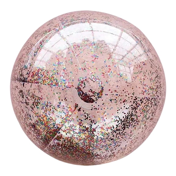 AYktou Inflatable Glitter Beach Balls, PVC Transparent Inflatable Beach Balls Rainbow Sequin Pool Balls Summer Beach Pool Party Swimming Pool Water Floatable Balls Birthday Party Outdoor Swimming