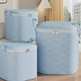 thumbnail image 1 of AYktou Large Capacity Clothes Storage Bags, Foldable Closets Organizers Clothes Storage Bins with Reinforced Handle & Lids Storage Box for Clothing Blanket Comforter Bed Sheet, 20×16×20 Inch, 1 of 7