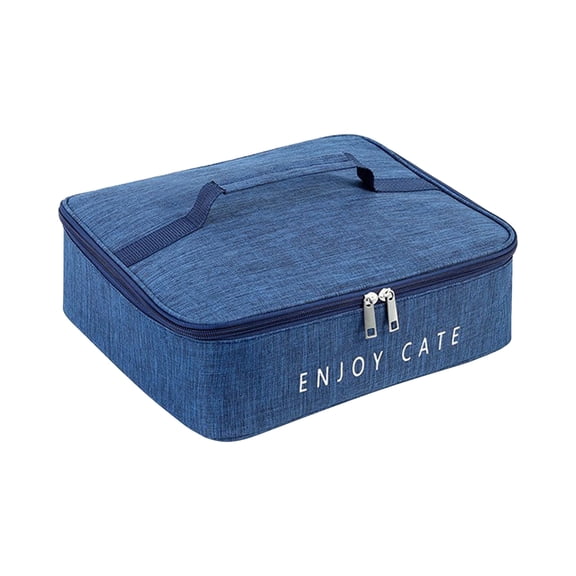 AYktou Lunch Bag-Lunch Box for Men & Women,Leak-Proof,Reusable Thermal Lunch Bag for Work Office Picnic,Portable Food Container with Flat Bento Designs