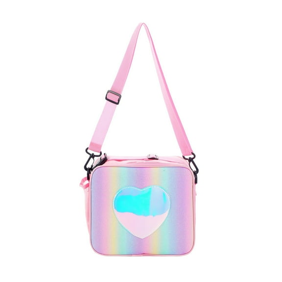 AYktou Lunch Box,Lunch Box for Women with Cutlery Compartments,Rainbows Tote Bag with Straps and Sturdy Handle,Insulated Lunch Bag for Office Outdoor