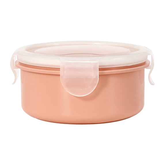AYktou Lunch Box-Mini Bento Box Meal Prep Containers,Reusable Snack Containers with Lids,Food Grade Plastic Bento Box Adult,Leakproofness,Easy to Clean,Microwave&Dishwasher Safe,Round