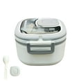 thumbnail image 1 of AYktou Lunch Box for Wome and Man, Large Capacity Insulated Bento Box with Foldable Handle Leakproof Lunch Container Including Spoon Sauce Box Portable Food Storage Container for Office Picnics, 1 of 6