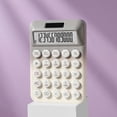 thumbnail image 1 of AYktou Mechanical Switch Calculator, Solar and Battery Dual Powered Calculator, 12-Digit Large LCD Display Solar Calculator with Comfortable Button, Desktop Calculator for Home and Office Use, 1 of 6