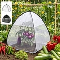 thumbnail image 1 of AYktou Mesh Plants Cover Tent, Foldable Insect Barrier Plants Cover Tent, 22In Garden Plants Protectors Mesh Enclosure with 6 Ground Stakes, Protecting Plants Vegetable Fruit From Birds Garden Net, 1 of 7