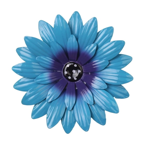 AYktou Metal Flowers Wall Decor, Wall Art Hanging Decorations Artificial Chrysanthemum Outdoor Garden Iron Horticultural Fence Hanging Ornaments for Garden Backyard Bedroom Patio Living Room