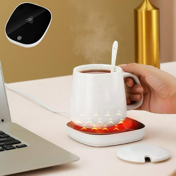 AYktou Mug Warmer- Coffee Mug Warmer for Desk with Constant Temperature and Auto Shut Off,USB Plug and Play,Ideal Coffee Gifts Accessories Keep Warmer for Beverages,Coffee,Tea,Water