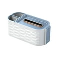 thumbnail image 1 of AYktou Multi-Functional Tissue Box Cover, Modern Style Facial Tissue Box Holders with 2-Compartment Pencil Case Toothbrush Holders, Tissue Boxes for Bathroom Living Room Office Car Decor, 1 of 6