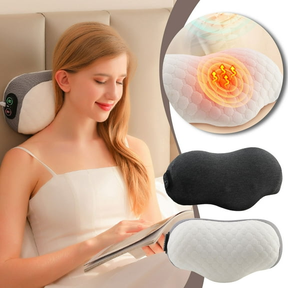 AYktou Neck Stretcher-Neck and Shoulder Relaxer Portable Cervical Traction Device Neck Stretcher with Graphene Heating Pad Neck Corrector Chiropractic Pillow for Headache