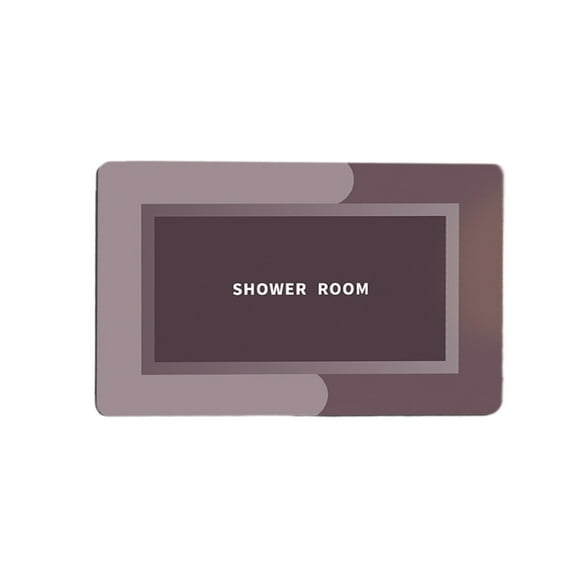 AYktou Bath Rug Super Absorbent Quick Dry Non Slip Backing Machine Washable Bathroom Floor Mats Shower Rug For In Front Of Bathtub Shower Room Dark 16x24in