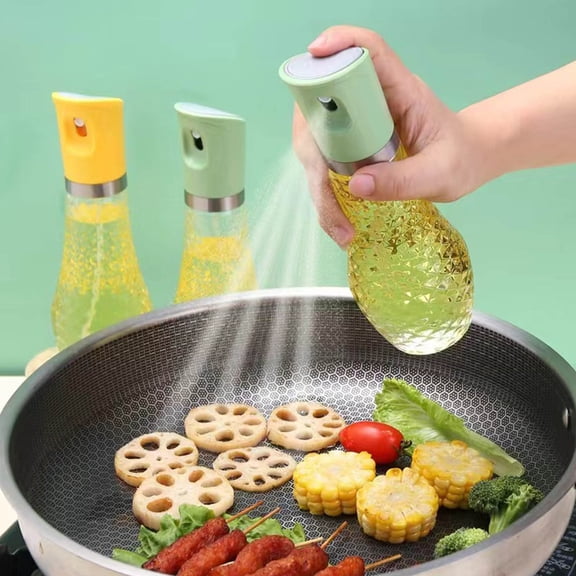 AYktou Oil Sprayer for Cooking- 260Ml Glass Olive Oil Sprayer Mister, 360° Leak-Proof Sealing Kitchen Spray Bottle Accurate Volume Control Oil Spritzer Used for Baking Salad Frying Bbq