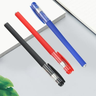 AYktou Pens with Frosted Handle Gel Pens Unisex Gp380 Office Exam Business Ink Pen-Point Pen Carbon Pen Smooth and Fluent Writing for Exams and Office 2ml (Blue)