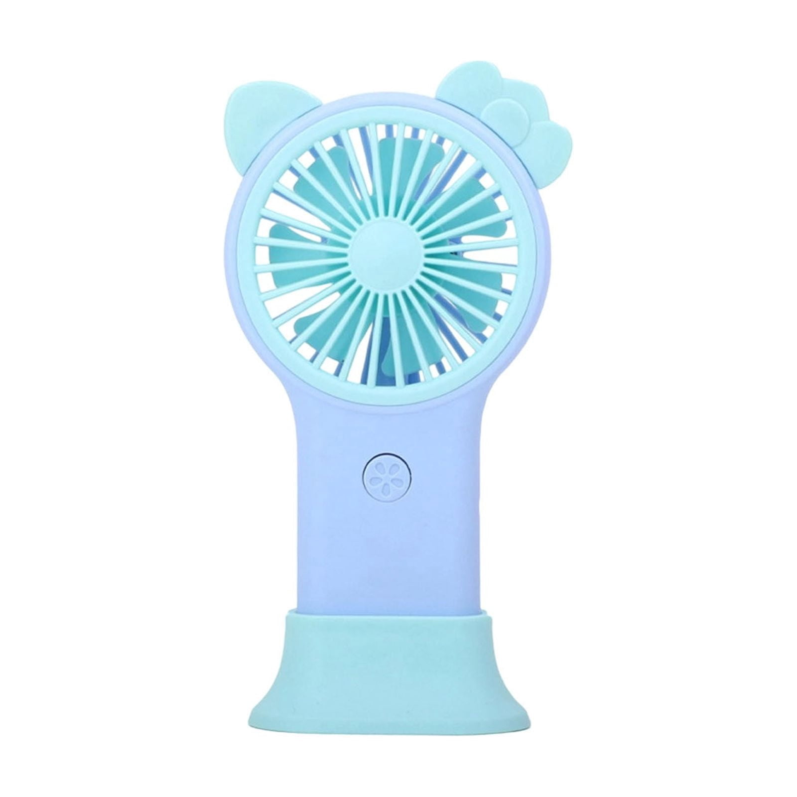 AYktou Portable Fan with LED Lights, Summer Handheld Fan Cute Ears ...