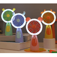 thumbnail image 1 of AYktou Portable Fan with LED Lights, Summer Handheld Fan, Cute Ears Design Pocket-Sized Fan Hand Fans, USB Rechargeable Battery Personal Fan Night Light Travel Fan for Home Office Camping Shopping, 1 of 8