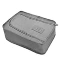 thumbnail image 1 of AYktou Portable Shoe Organizer & Shoe Storage Bag with Mesh Interlayer, 12×5×8 Inch Multi-Functional Travel Bag Foldable Shoe Tote Bag Towels Clothes Storage Box for Women & Men, Gray, 1 of 9