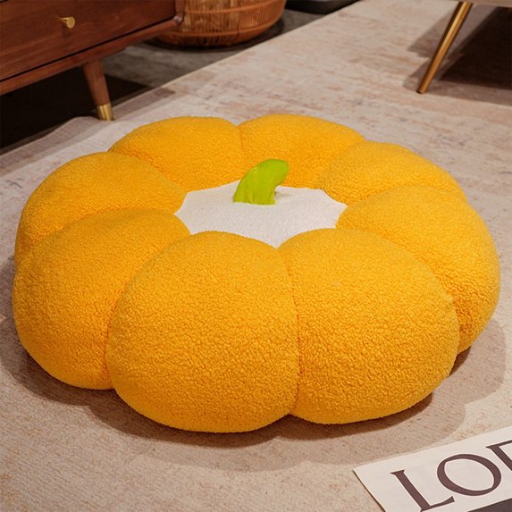 AYktou Pumpkin Shape Tatami Floor Pillow Seat cushion, 16 inch dolls Throw pillow Floor Cushions Living Room Sitting Cushions Window Backrest Mats sofa pads for home decor Festival birthday gift