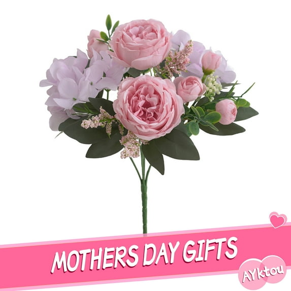 AYktou Ranunculus Mixed Bouquet,Multicolor Artificial Flower Silk Ranunculus Flowers for DIY Bouquet,Fake Flowers Wedding Filler Flowers for Centerpieces Bridal Shower Decorations