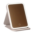 thumbnail image 1 of AYktou Rechargeable Makeup Mirror with 60 LED Lights, LED Makeup Mirror Foldable Vanity Mirror Portable High Definition Travel Desktop Mirror Dimmable 3500K-6500K & 3000Mah LED Makeup Mirror, 1 of 6
