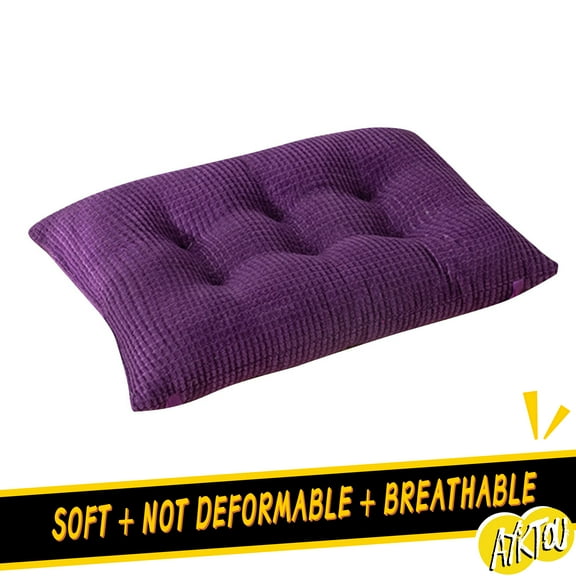 AYktou Rectangle Chair Cushions,13.8*9.4*3.1in Solid Color Non-Slip Seat Cushions Thickened Corduroy Bar Stool Cushion Floor Cushions Meditation Cushion for Kitchen Dining Office Chair Patio Cushion