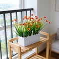 thumbnail image 1 of AYktou Rectangular Fence Flower Pots, Simulated Fence Decorative Planters Floral Containers Farmhouse Plant Pots Garden Plant Holder Flower Box Decoration for Indoor Outdoor Balcony Patio, 1 of 8