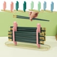 thumbnail image 1 of AYktou Rinseable Chopstick Organizer, Cactus Shaped Tableware Storage Rack Chopstick Holders, Stylish Draining Rack Kitchen Cutlery Racks for Chopstick Spoon Fork Countertop Organizer, 1 of 7