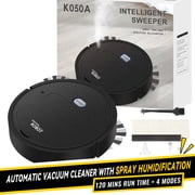 AYktou Robot Vacuum Cleaner 120 Mins Run Time,4 Sweeping Modes,Strong Suction,Slim Smart Robotic Vacuums Low Noise for Pet Family, Hard Floor, Hair, Low Pile Carpet