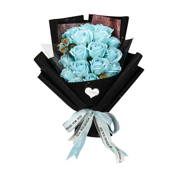 AYktou Roses Bouquet Artificial Flower - Preserved Red Rose Soap Flowers Gifts for Her - Unique Gifts Valentine's Day,Mother's Day,Birthday,Anniversary
