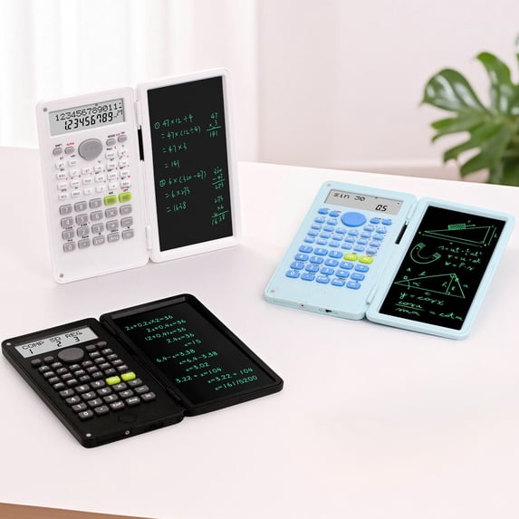 AYktou Scientific Calculators with Writing Tablet and Pen, Multifunctional Exam Calculator, Notepad Desktop Calculator Accounting Drawing Drafting Calculation Tool for Mathematics Engineering
