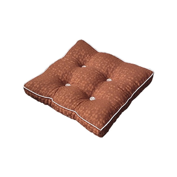 AYktou Seat Cushion Chair Cushion Pad with Ties, Cotton Linen Square Seat Cushions Pads for Dining Kitchen Chair Office Chair Floor Car