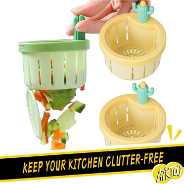 AYktou Sink Drain Strainer-2 PCS Cactus Kitchen Sink Drain Strainer,Press Automatic Dumping Sink Strainer Basket,Upgrade Multifunctional Cactus Sink Filter,Kitchen Sink Drain Strainer