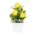 thumbnail image 1 of AYktou Small Fake Plants,Fake Roses Flowers in Vase,Mini Artificial Plants & Flowers for Home Office Table Room Indoor Garden Wedding Decor, 1 of 9