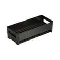 thumbnail image 1 of AYktou Sponge Holder for Kitchen Sink, Under Sink Organizer Box Brush Holder Drain Hole Multi-Functional Kitchen Storage Box, Countertop Soap Dispensers Bathroom Organizer Storage Essentials, Black, 1 of 6