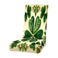 thumbnail image 1 of AYktou St. Patrick's Day Chair Covers, Stretchable Shamrock Green Clover Dining Table Chair Slipcover Elastic Straps Removable Washable Chair Cover for Dining Room Hotel Party Spring Decorations, 1 of 6