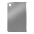thumbnail image 1 of AYktou Stainless Steel Cutting Board for Kitchen, 11×15.4 Inch Thickened Double Sided Chopping Board with Hanging Hole, Multi-Purpose Innoxious Cutting Board for Vegetables Meat Fruit & Bread, 1 of 6