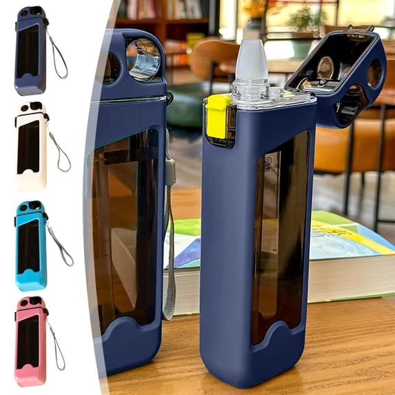 AYktou Summer Water Bottles, Portable Direct Drinking Cup Exquisite Water Cup with Leakproof Flip-Top Lid Low Temperature Storage Fast Heat Dissipation Reusable Water Bottle for Gym Hiking