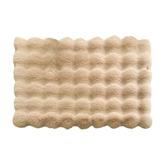 AYktou Thickened Warming Cat Bed Self Warming Cat Dog Mat, Soft Plush Heating Pet Warming Pads Thermal Dog Bed Mats Washable Pet Cushion Bed for Indoor & Outdoor Cat Puppy Sleeping, Khaki