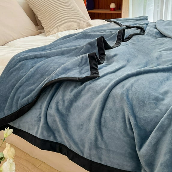 AYktou Throw Blanket,39.37x55.11in Microfiber Reversible Fleece Blanket Bedding,Soft Fuzzy Plush Throw Blanket for All Seasons,Cozy Home Decor