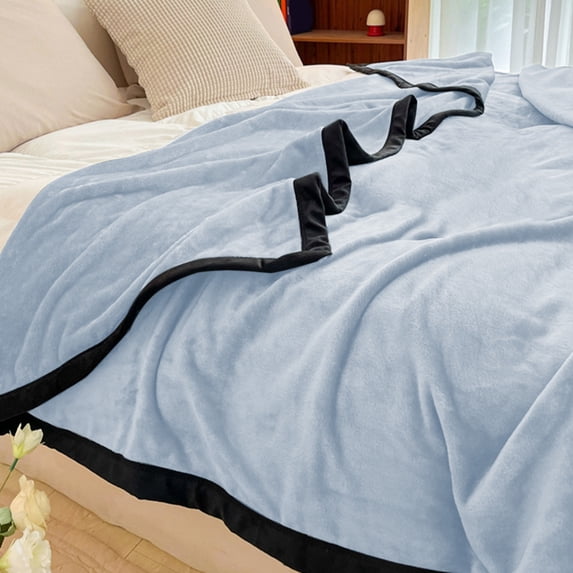 AYktou Throw Blanket,39.37x55.11in Microfiber Reversible Fleece Blanket Bedding,Soft Fuzzy Plush Throw Blanket for All Seasons,Cozy Home Decor