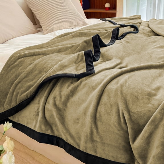 AYktou Throw Blanket,39.37x55.11in Microfiber Reversible Fleece Blanket Bedding,Soft Fuzzy Plush Throw Blanket for All Seasons,Cozy Home Decor