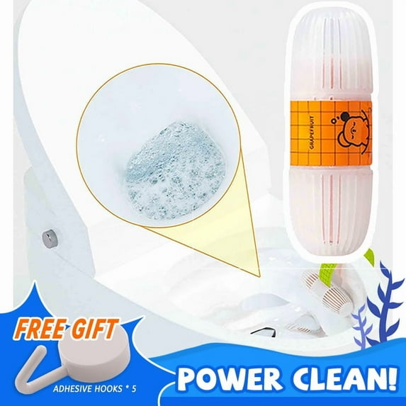 AYktou Toilet Bowl Cleaners Air Fresheners Gas Freshener and Odor Purifying Hanging Deodorizer for Auto-Toilets,Grapefruit
