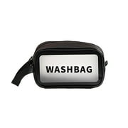 AYktou Toiletry Bag Matte Translucent Travel Makeup Bag Fit Carry-On Essential Cosmetic Bag for Travel,Bedroom,Camping, BeachBlack