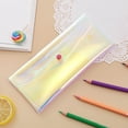thumbnail image 1 of AYktou Transparent Pencil Case, Large Capacity Multifaceted Fasten Pencil Bags Portable Stationery Storage Bag Waterproof PVC Pencil Pouch Makeup Brush Bag for Travel Office Home, 1 of 6
