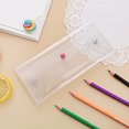 thumbnail image 1 of AYktou Transparent Pencil Case, Large Capacity Multifaceted Fasten Pencil Bags Portable Stationery Storage Bag Waterproof PVC Pencil Pouch Makeup Brush Bag for Travel Office Home, 1 of 6