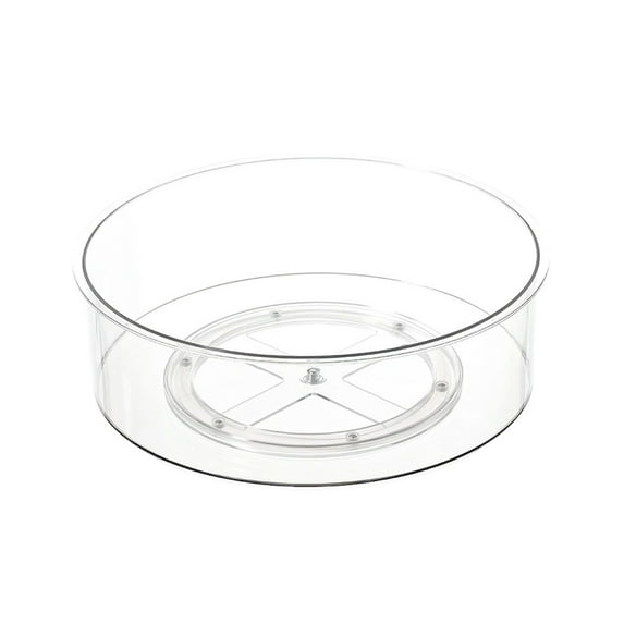 AYktou Turntable Organizers Storage Box, Kitchen Refrigerator Storage Container Spice Bottle Storage Box Cosmetics Organizers, Countertop Rotatable Storage Tray for Kitchen Bathroom Dressing Table