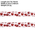 thumbnail image 1 of AYktou Valentine's Day Heart-Printed Ribbon for Gift Wrapping, Heart Print Wired Edge Ribbons for Bows Wreaths DIY Crafts Floral Arrangements, Romantic Party Decorations Handmade Gifts Box, 1 of 6