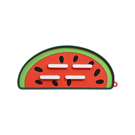 AYktou Watermelon Pot Lid Holder, 7.6×3.3 Inch Nonslip Placement - Pan Lid Rack & Spoon Rest Holder for Kitchen Counter, Lid Organizer Stand/ Heat Insulation Pads/ Cutting Board Pads/ Cup Mat