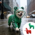 thumbnail image 1 of AYktou Waterproof Pet Jacket for Small Medium Dogs and Cats, Coverage 4-Leg Raincoat with Hood & Reflective Strip, Outdoor Dog Rain Jacket Pet Apparel for Wet Weather Walks Packable Rain Co, 1 of 7