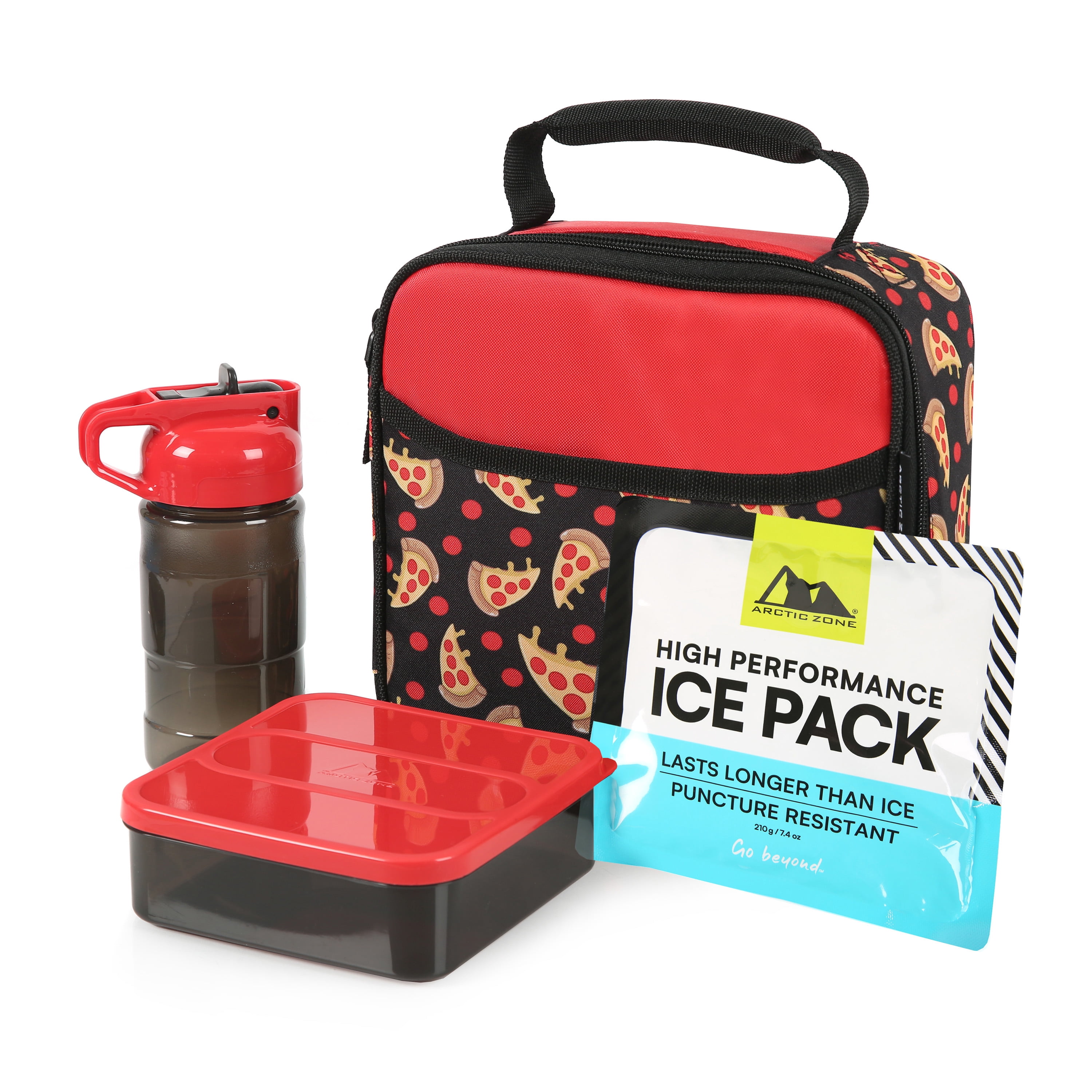 Arctic Zone Lunch Box Combo, Tesseract Red and Black - Walmart.com